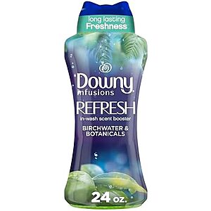 [AC] $42.85 | 4 × 24-Oz Downy Infusions In-Wash Scent Booster Beads (Birch Water & Botanicals) ($10.71 each) at Amazon