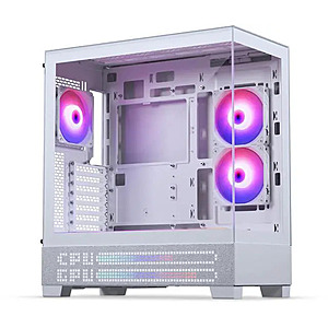Phanteks XT View Matrix ATX Mid-Tower PC Case w/ 600-LED Matrix Display & 3x D-RGB Fans (White) $64.99 after $10.00 Rebate + Free Shipping