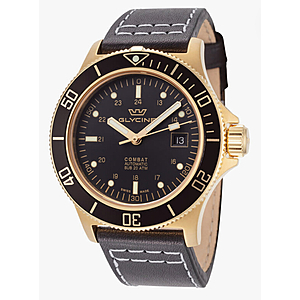 GLYCINE Combat Sub Automatic Charcoal Dial Men's Watch Item No. GL0424 $344