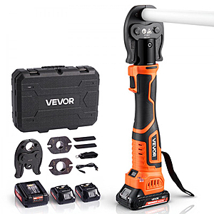 VEVOR 18V Cordless Mini PEX Press Tool Kit w/ 2 Batteries $279.62 Shipped