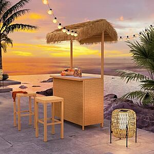 $151.99* | Grand patio Outdoor Tiki Bar Set with Widen Ceramic Top (42" W) at Amazon