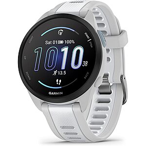 Garmin Forerunner® 165, Running Smartwatch, 43mm, Whitestone $199