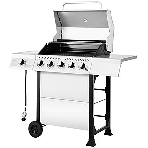 5-Burner Royal Gourmet 60,000 BTU Liquid Propane Gas Grill w/ Side Burner & 632 Sq. In. Cooking Area (Silver) $274.22 + Free Shipping