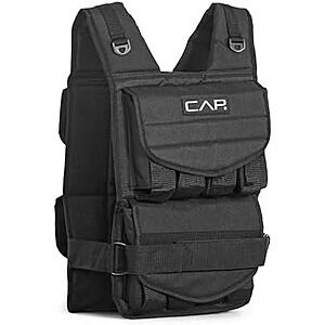 $41.97* | 40-Lb CAP Barbell Adjustable Weighted Vest w/ Removable Weight Packets at Amazon