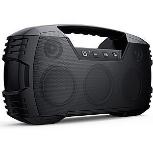 Outdoor Bluetooth Speaker, IPX7 Waterproof, 90W Peak, 32H, Black $59.97