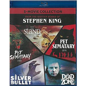 Stephen King 5-Movie Collection Blu Ray $18.49 Amazon.com
