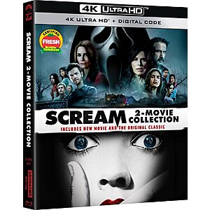 Scream 2-Movie Collection [4K UHD] + Digital $18.99 Amazon.com