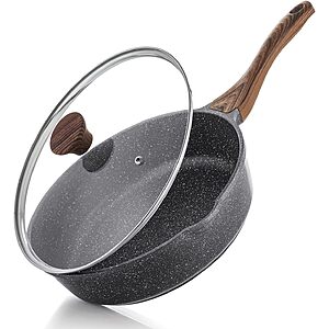 SENSARTE Nonstick Skillet, Deep Frying Pan 10/11/12-inch $28.49
