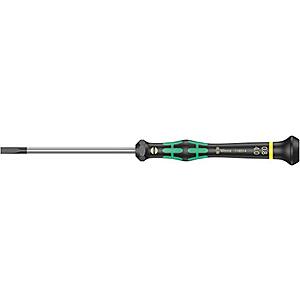 Wera Kraftform Micro 2035 Slotted Electronics Precision Screwdriver (4mm x 80mm) $5.35