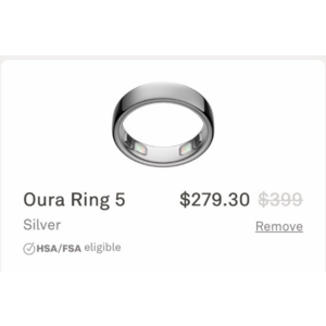 Oura Ring 5 30% off for First Responders and Health Care workers $279.30