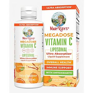 30-Servings MaryRuth's Megadose Liposomal Liquid Vitamin C Supplement $13.77 + Free Shipping w/ Prime or on $35+