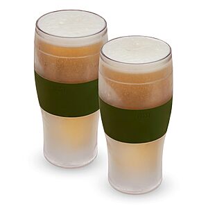 2 pack Host FREEZE Beer Cooling Cups, Frozen Beer Mugs, Freezable Pint Glass Set, Insulated Pint Glass to Keep Your Drinks Cold, Double Walled Insulated Glasses, $17.99, Amazon