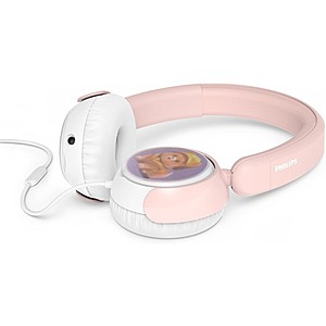 Woot - Philips K2000 Lightweight On-Ear Wired Kids Headphones - Built-in Mic, Safe Volume Limited, Audio Sharing, Foldable - $7.99