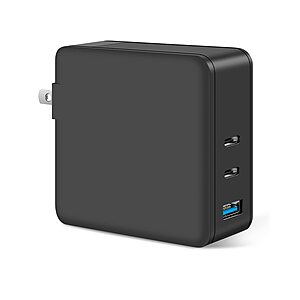 DTK 65W 3-Port USB-C Wall Charger (2x USB-C PD + USB-A) $6.99 + Free Shipping w/ Prime or on $35+