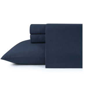 Kathy Ireland 100% Turkish Cotton Solid Flannel Sheet Set | Choose Color & Size $38.99
