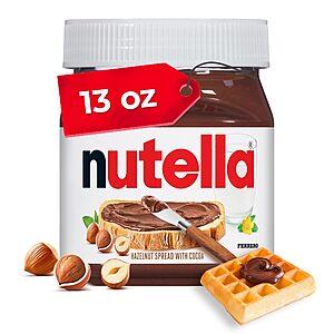 13-Oz Nutella Chocolate Hazelnut Spread $3.23 w/ S&S + Free Shipping w/ Prime or on $35+