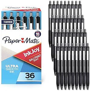 [SnS] $8.74 | 36-Pack Paper Mate InkJoy 300RT Retractable Ballpoint Pens (Medium Point, 1.0mm, Black) at Amazon