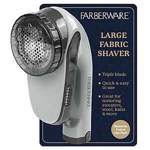 Farberware Triple Blade Fabric Shaver & Lint Remover (Charcoal) $8.27 + Free Shipping w/ Prime or on $35+