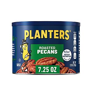 7.25-Oz PLANTERS Roasted & Salted Whole Pecans $5.14 w/ S&S + Free Shipping w/ Prime or on $35+