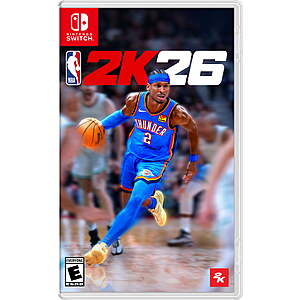 NBA 2K26 (Nintendo Switch, Switch 2 or PS5) $15 + Free Shipping w/ Walmart+ or on $35+