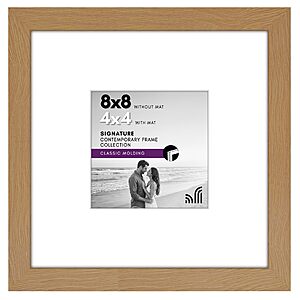 8 x 8 Americanflat Picture Frame (Dark Oak) $3.62 + Free Shipping w/ Prime or on orders over $35