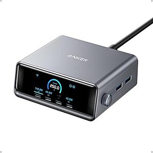 $94.99* | Anker GaN Prime 6-Port up to 250W USB-C Charging Station w/ 2.26" Display at Amazon