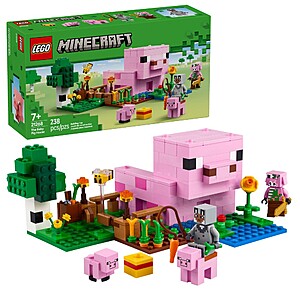 238-Pc LEGO Minecraft The Baby Pig House Building Set (21268) $12.79 + Free Shipping w/ Circle Card or on $35+