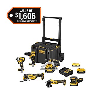 20-Volt MAX ToughSystem Lithium-Ion 6-Tool Cordless Combo Kit $529