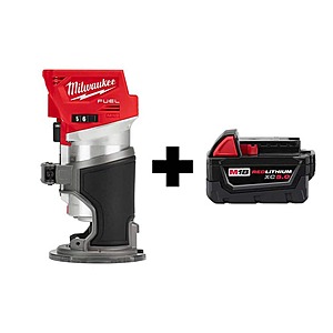 Milwaukee M18 FUEL 18V Lithium-Ion Brushless Cordless Compact Router with M18 5.0 Ah Battery $199