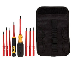 DeWalt Vinyl Grip Insulated Screwdriver Set (10-Piece) $24.97
