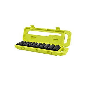 RYOBI 1/2 in. SAE Deep Impact Socket Set (11-Piece) $34.97