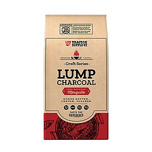 Two 15lb bags for $14.99, Tractor Supply Crafts Series Lump Charcoal