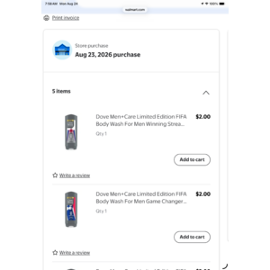 18 oz. Dove Men+ Care FIFA Face & Body Wash $2.00 YMMV