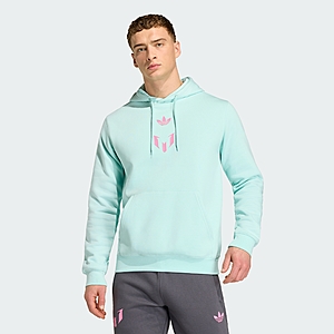 adidas men Messi Hoodie (Size M, L Only, Semi Flash Aqua) $21