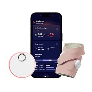 [NEW, AC] $189.99 | Owlet Dream Sock Smart Baby Monitor, Better Sleep for Baby & You at Amazon