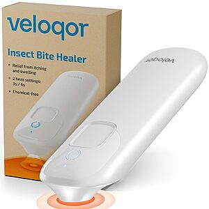 Amazon – Veloqor Bug & Mosquito Bite Relief Device - $12.30 w/ Code