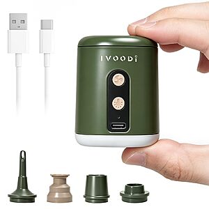 Amazon – IVOODi Rechargeable Portable Air Pump - $12.99 w/ Code