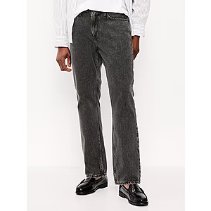 Men;s Structured Straight Non-Stretch Jeans (Black) $13.99 & More + Free Shipping on $50+