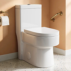 BCANHOME Compact One Piece Toilet With Soft-Close Seat Lid, High-Efficiency 1.2/1.8 GPF Dual Flush, Dirt-Resistant Glazed, Space-Saving Design For Lim $193.5
