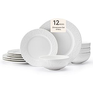 Amazon – KINGSTONE 12-Piece Dinnerware Sets - $49.99–$99.99 w/ Code
