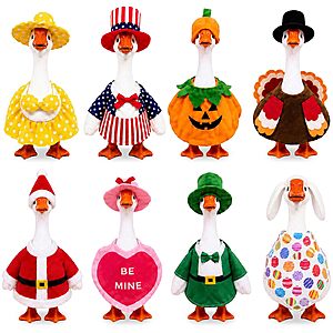 Amazon – 8-Pack 7" Desk Goose Outfits - $21.89 w/ Code