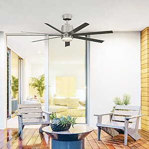 Fanimation Blitz 56" LED Outdoor Ceiling Fan w/ Remote (Brushed Nickel) $199.98 + Free Shipping