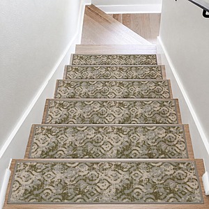 4pc COSY HOMEER Stair Treads for Wooden Steps with TPE Backing (Willow) $11.89 and more + Free Shipping w/Prime or $35+