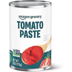6-Oz Amazon Grocery Tomato Paste: 4 for $2.62 ($0.65 each) + Free Shipping w/ Prime or on $35+