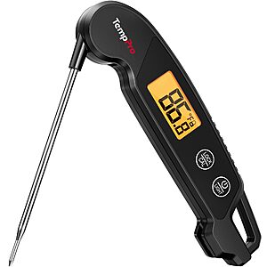 TempPro TempSwift 1 Sec Digital Meat Thermometer IPX6 waterproof Instant Read Thermometer $9.99
