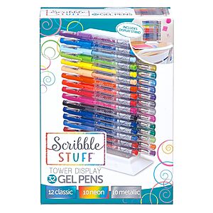 32-Count Cra-Z-Art Scribble Stuff Gel Pens w/ Display Tower $7.61 + Free Shipping w/ Prime or on $35+