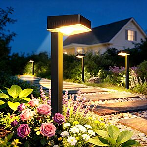 [Prime] 8-Count ELECLINK 60-Lumen Solar Pathway Lights w/ 2 Lighting Modes (Warm White) $24.79 + Free Shipping