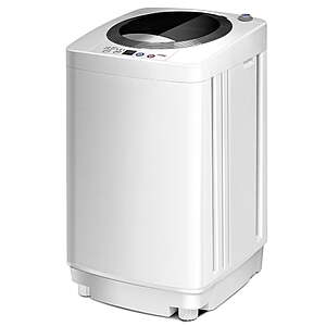 Portable 7.7 lbs Automatic Laundry Washing Machine with Drain Pump (Mini) - 16.9''x16.9''x29.5''(L x W x H) $168.99