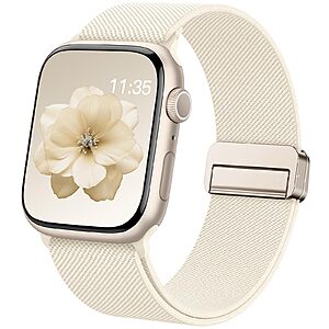 Sunnywoo Stretchy Loop Band for Apple Watch w/ Adjustable Magnetic Clasp (Various Colors/Sizes) $4.99 + Free Shipping w/ Prime or on $35+
