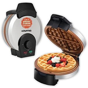 $22.24* | Gourmia Belgian Waffle Maker, Stainless Steel at Amazon